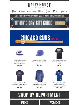 Rally House - Cubs Victory Never Looked So Good🙌 | Shop Team Gear to Celebrate! 💙