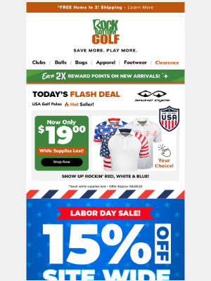 Rock Bottom Golf - 15% Off SITE WIDE STARTS NOW 🎉💥 Iron Sets $650 or LESS + FREE Shipping!