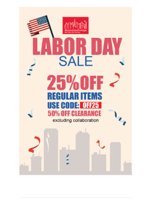 Manhattan Portage - Labor Day Sale Starts Now