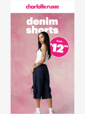 Charlotte Russe - Denim Shorts are IN🚀😎