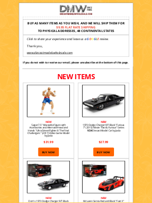 Diecast Models Wholesale - New Arrivals & Back in Stock Notification