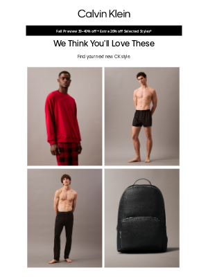 Calvin Klein - Dean, Your Personalized Picks of the Week