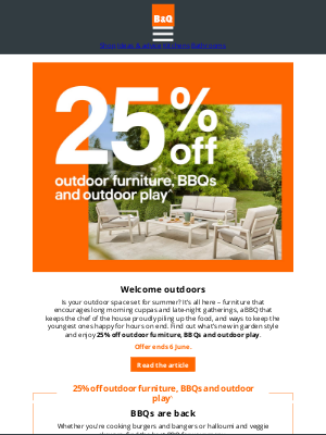 DIY at B&Q (UK) - What’s new in garden furniture?