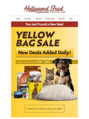 Hollywood Feed - ⭐ You Just Found a New Sale! - Yellow Bag Sale! ⭐