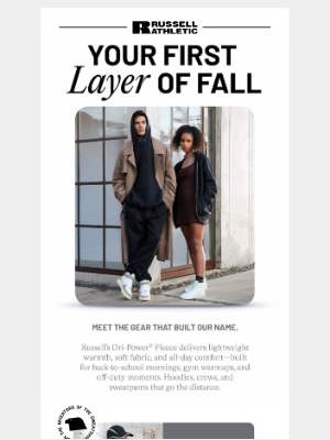 Russell Athletic - Your First Layer of Fall