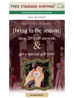 Lisa Leonard Designs - LAST CHANCE | 20% off + FREE Ornament