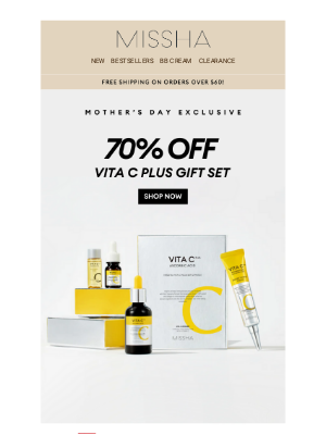 MISSHA - Mom Will Love: 70% Off Vita C Gift Set✨