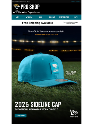 Jacksonville Jaguars - Just Launched! 2025 New Era Sideline Collection >>