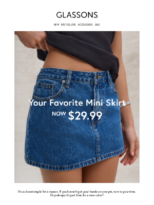 Low Rise Denim Mini Skirt Now on Sale