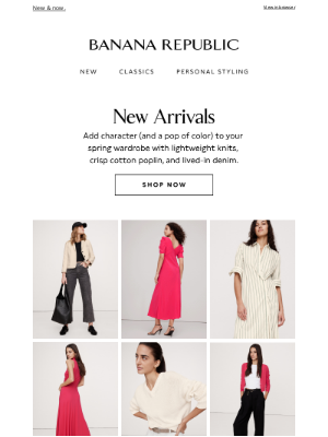 Banana Republic USA - New Arrivals: February Refresh