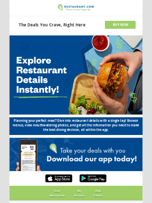 Restaurant - Get Instant Access to Savings