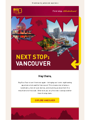 Big Bus Tours (United Kingdom) - Say hello to Big Bus in Vancouver! 🇨🇦