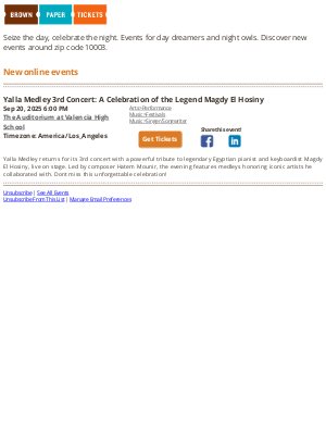 Brown Paper Tickets - New Events in Your Area - July 03, 2025