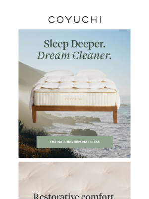 COYUCHI - The Mattress Designed for Your Deepest Sleep Ever