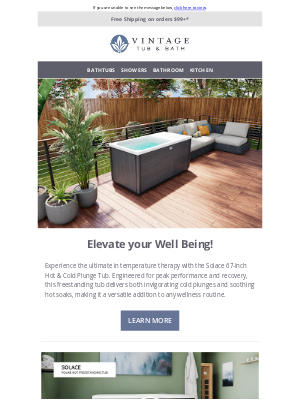 Vintage Tub - Take the Ultimate Plunge Indoors or Outdoors