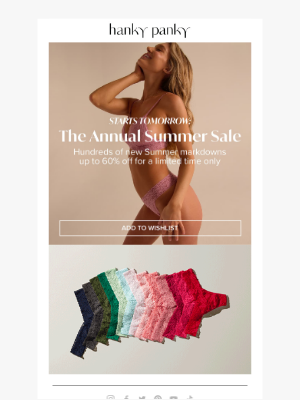 Hanky Panky - Summer Sale Preview