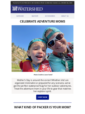 Watershed Drybags - Which packer is your adventure mom? Find her perfect drybag! 🌊👩‍👧‍👦
