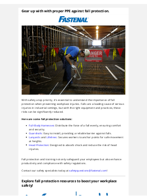Fastenal - Preventing falls with protective solutions