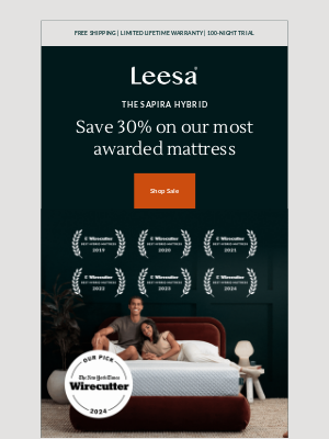 Leesa - 🏆 You deserve award-winning sleep—and a FREE sleep bundle