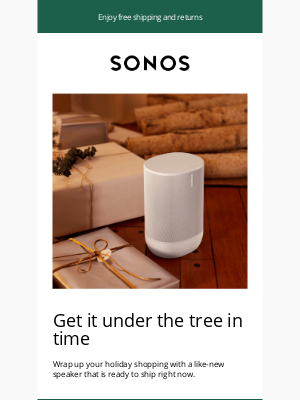 Sonos - These gifts are ready to ship