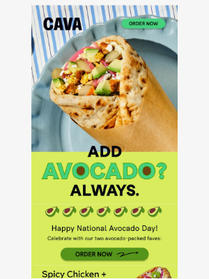 CAVA - This one’s for the avocado lovers 🥑