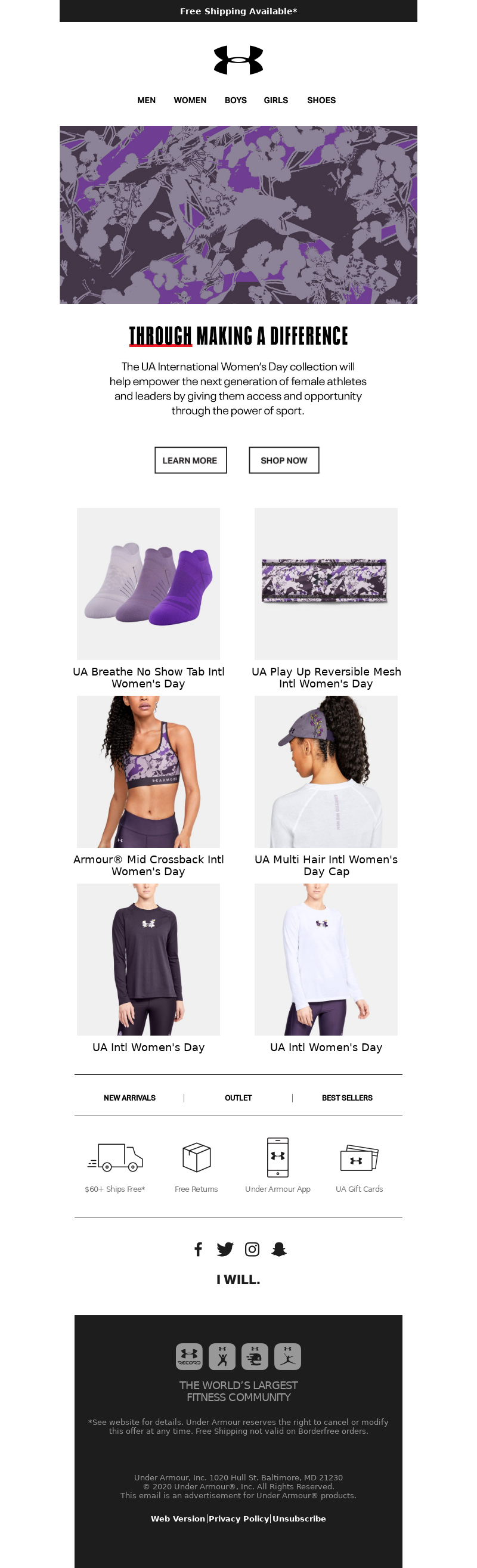 Under Armour - Just Dropped: UA International Women’s Day Collection