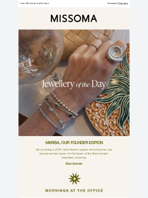Missoma - Our founder Marisa's JOTD
