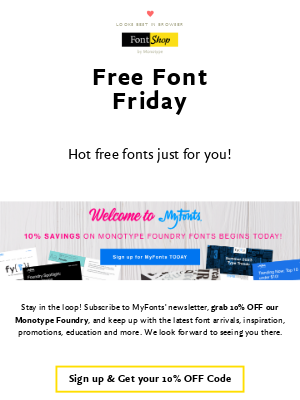 FontShop - FREE Fonts Inside!