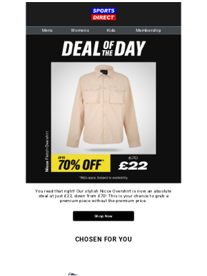 Bob's Stores - £22: Nicce Overshirt 🔥