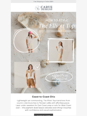 Carve Designs - The Elliott Top: Effortless Elevated