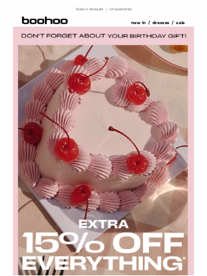 boohoo (United Kingdom) - Unwrap your birthday gift🎁