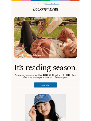 Book of the Month - Book picnic? Say less.