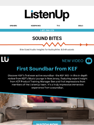 ListenUp - The first ever soundbar from KEF
