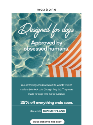 maxbone - No FOMO necessary. 25% off is still ON