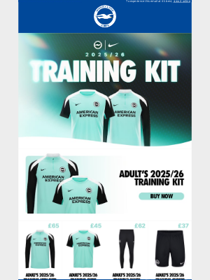 Brighton & Hove Albion FC (United Kingdom) - Train like the Albion this 2025/26 season 💪