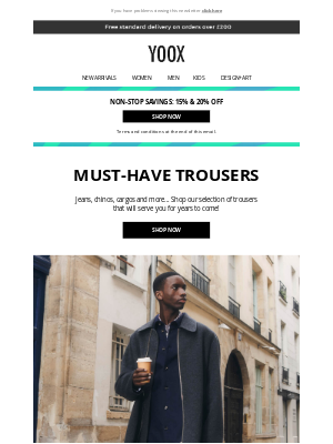 YOOX - Trousers >> Closet classics made for keeping