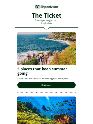 TripAdvisor - Trips to book next month