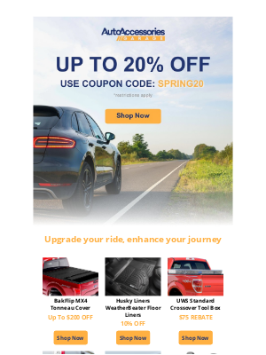AutoAccessoriesGarage - Spring Extravaganza Starts Now!