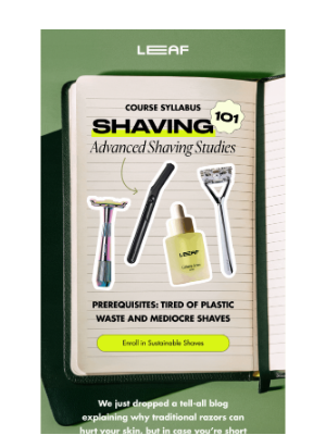 Leaf Shave - 📝 COURSE SYLLABUS INSIDE 🍎