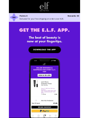 e.l.f. Cosmetics - e.l.f. app? E.L.F. YES 🙌