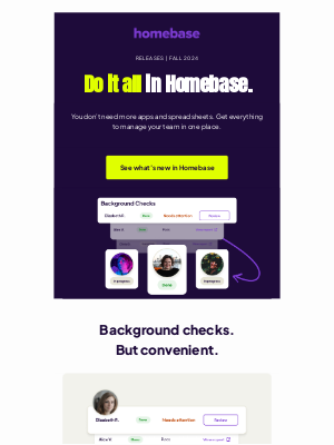 Homebase - Make background checks convenient.