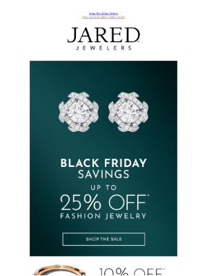 Jared - Up to 25% Off* Fashion Jewelry—Symbols of Your Gratitude