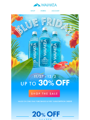 Waiakea Hawaiian Volcanic Water - Holiday shopping blues? 💙