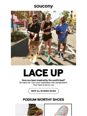 Saucony - Have you been inspired by the world's best?