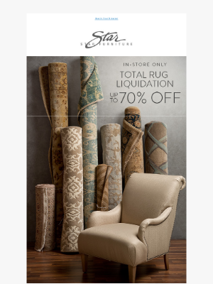 Star Furniture - Up to 70% OFF Rug Liquidation