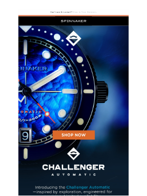 Spinnaker Watches - 🌊 Now Live: The Challenger Automatic