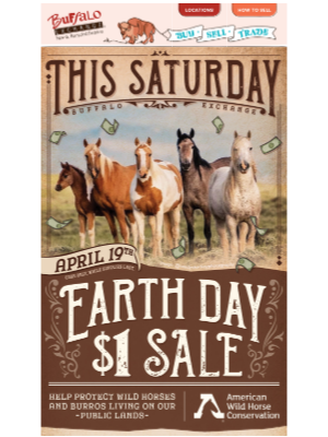Buffalo Exchange - $1 SALE THIS SATURDAY! Giddy Up! 🐴💸