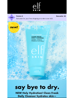 e.l.f. Cosmetics - Say bye to dry with this cleanser 👋