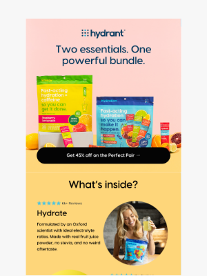 Hydrant - Save 45% on your hydration + energy essentials 💧⚡
