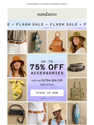 Sundance Catalog - FLASH SALE: Extra 30% Off Accessories